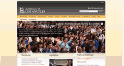 Desktop Screenshot of la-archdiocese.org